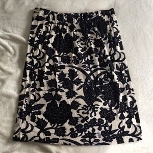 Floral pencil skirt